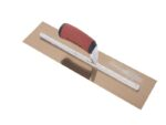 Marshalltown Glättkelle mit gebogener Durasoft Griff, Goldstahl, Maße: 457x102 mm – Bild 4