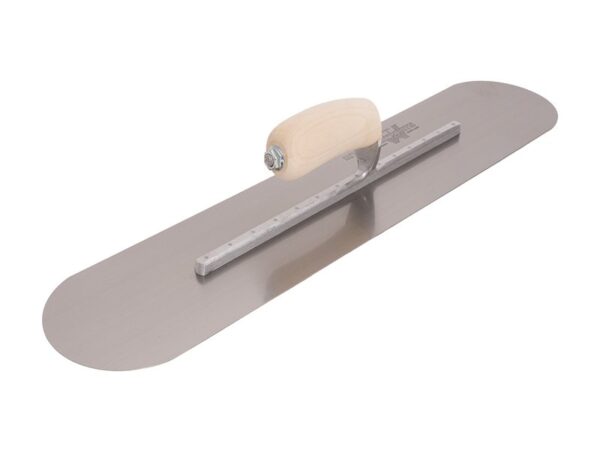 Marshalltown Poolkelle, Holzgriff, 14 sichtbare Nieten, Carbonstahl, Maße: 559x127 mm