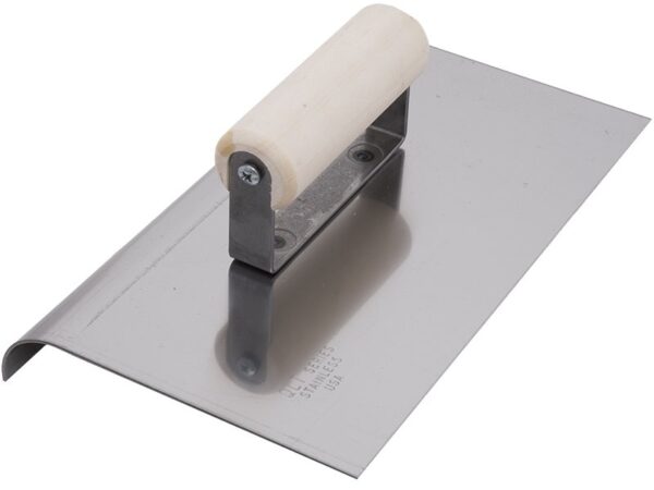 Marshalltown QLT Kantenkelle, Holzgriff, R 25mm, L 29mm, Edelstahl, Maße: 254x152 mm