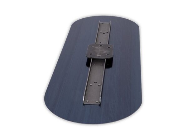Marshalltown Bodenglätter "Blauer Gleiter", abgerundete Enden, Blaustahl, Maße: 914x314 mm