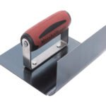 Marshalltown Abgerundete Inneneck-Kelle, Durasoft Griff, R 25 mm, Blaustahl, Maße: 152x152x76 mm