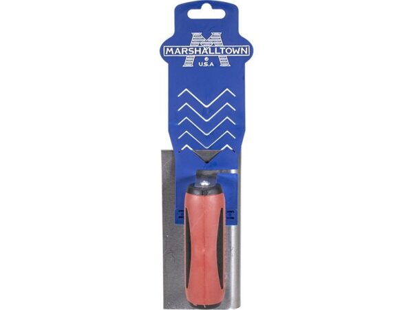 Marshalltown Kantenkelle, gebogene Enden, Durasoft Griff, R 10 mm, L 13 mm, Carbonstahl, Maße: 152x76 mm