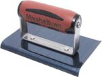 Marshalltown Kantenkelle, gebogene Enden, Durasoft Griff, R 6mm, L 10mm, Blaustahl, Maße: 152x102 mm – Bild 4