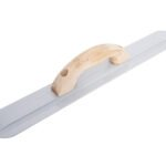 Marshalltown Magnesium Handglätter mit großem Holzgriff, abgerundete Enden, Maße des Glätters:  508x79 mm