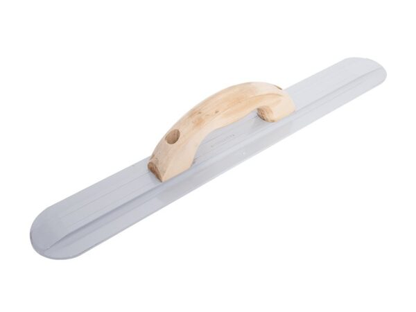 Marshalltown Magnesium Handglätter mit Holzgriff, abgerundete Enden, Maße des Glätters: 610x79 mm