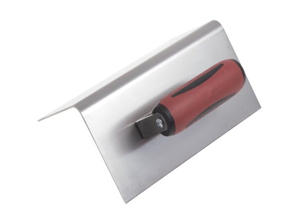 Marshalltown Außeneck Stufen-Kelle, 90Grad, R 13mm, L 102mm, Durasoft Griff, Edelstahl, Maße: 203x102 mm