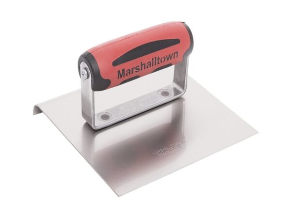 Marshalltown Kantenkelle, gerade Enden, Durasoft Griff, R 25mm, L 29mm , Edelstahl, Maße: 254x102 mm