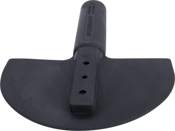 Marshalltown QLT Halbrunder Gummispachtel, schwarz, Maße: 171x251 mm