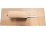 Marshalltown DuraFlex Glättkelle, Holzgriff, Goldstahl, Maße: 330x127 mm – Bild 3