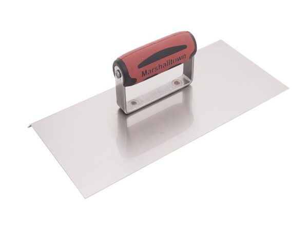 Marshalltown abgeschrägte Kantenkelle, Durasoft Griff, L 13 mm, Edelstahl, Maße: 152x203 mm