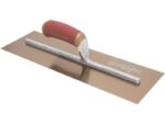 Marshalltown DuraFlex Glättkelle, Durasoft Griff, Lange Halterung, Goldstahl, Maße: 356x127 mm – Bild 4