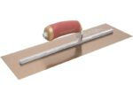 Marshalltown DuraFlex Glättkelle, Durasoft Griff, Lange Halterung, Goldstahl, Maße: 356x127 mm