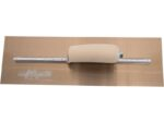 Marshalltown DuraFlex Glättkelle, Holzgriff, Lange Halterung, Goldstahl, Maße: 406x127 mm – Bild 3