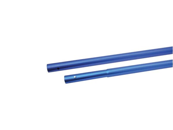 Marshalltown QLT Druckknopfstiel, 35mm, pulverbeschichtet, blau, Aluminium, Länge: 1219 mm