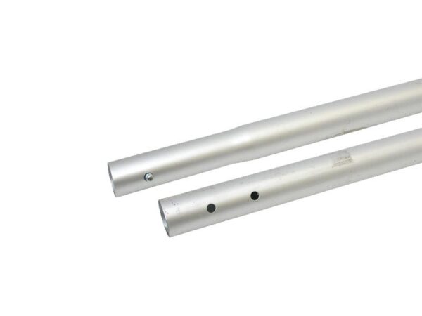 Marshalltown QLT Druckknopfstiel, 44mm, pulverbeschichtet, silber, Aluminium, Länge: 3048 mm