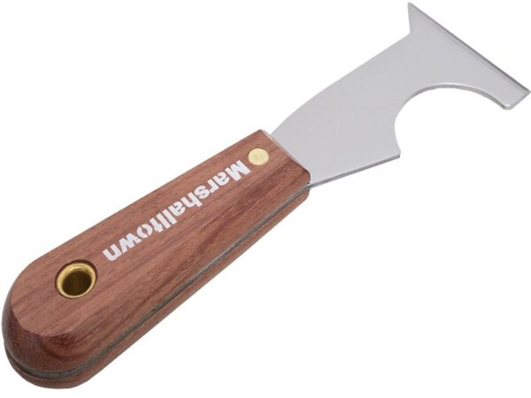 Marshalltown 5-In-1 Spachtel Werkzeug, Palisanderholzgriff, Stahl, Maße: 200x57 mm