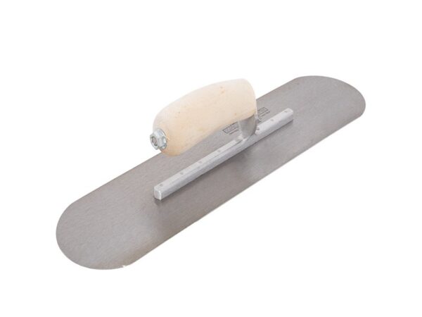 Marshalltown Poolkelle, 8 sichtbare Nieten, Holzgriff, Stahl, Maße: 406x102 mm