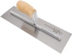 Marshalltown Trockenwandkelle, Gebogener Hartholzgriff, Carbonstahl, Maße: 406x114 mm – Bild 4