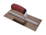 Marshalltown Glättkelle mit gebogener Durasoft Griff, Goldstahl, Maße: 292x114 mm – Bild 4