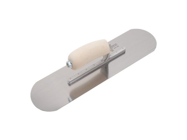 Marshalltown Poolkelle, Holzgriff, 6 sichtbare Nieten, Edelstahl, Maße: 356x102 mm