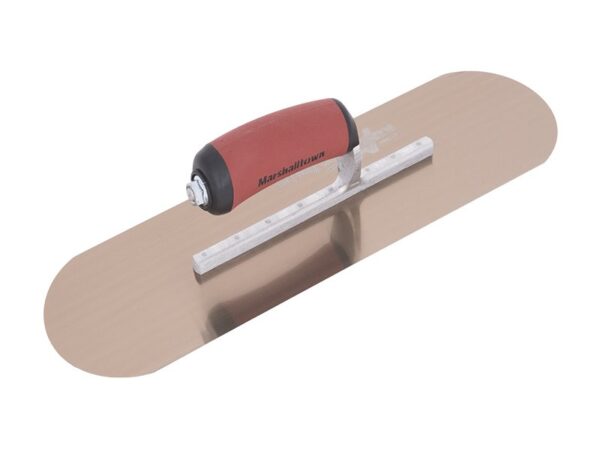 Marshalltown Poolkelle, 8 sichtbare Nieten, Durasoft Griff, Goldstahl, Maße: 406x102 mm