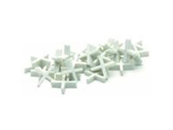 Marshalltown Fliesenabstandshalter, Kreuz, Kunststoff, weiß, 6 mm, 100er Pack
