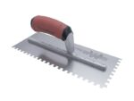 Marshalltown Gezahnte Kelle, Eckig 2,5x2,5x2,5 mm, Durasoft Griff, Stahl, Maße: 279x114 mm – Bild 4