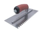 Marshalltown Gezahnte Kelle, Eckig 2,5x2,5x2,5 mm, Durasoft Griff, Stahl, Maße: 279x114 mm