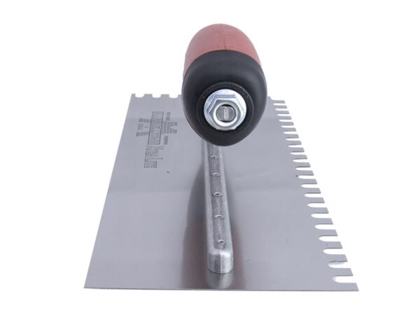 Marshalltown Gezahnte Kelle, U-6x10x6 mm, Durasoft Griff, Stahl, Maße: 279x114 mm