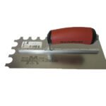 Marshalltown Gezahnte Kelle, U-19x14x9 mm, Durasoft Griff , Stahl, Maße: 279x114 mm