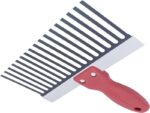 Marshalltown QLT Stuck-/Putzkamm, Softgrip Griff, Blaustahl, Breite: 203 mm