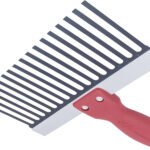 Marshalltown QLT Stuck-/Putzkamm, Softgrip Griff, Blaustahl, Breite: 203 mm