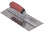 Marshalltown Gezahnte und einseitig gekürzte Kelle, Linkshänder, U-1,5x0,75x0,75 mm, Durasoft Griff, Stahl, Maße: 279x114 mm