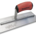 Marshalltown Gezahnte Kelle, Linkshänder, V-6x4,5 mm, Durasoft Griff, Stahl, Maße: 279x114 mm