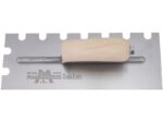Marshalltown Gezahnte Kelle, U- 14x16x25, Holzgriff, Carbonstahl, Maße: 305x102 mm – Bild 7