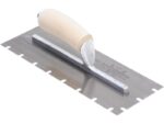 Marshalltown Gezahnte Kelle, U- 14x16x25, Holzgriff, Carbonstahl, Maße: 305x102 mm – Bild 4