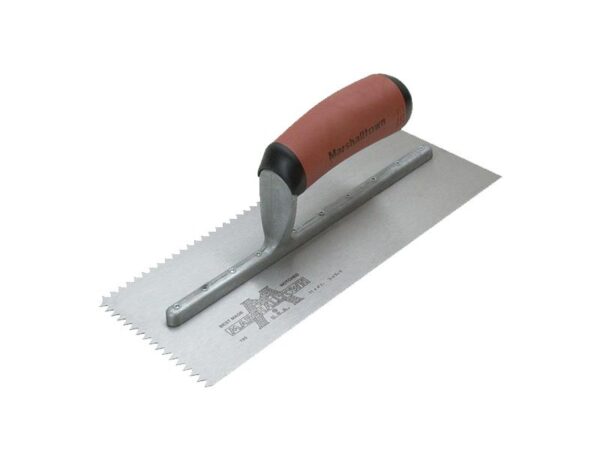 Marshalltown Gezahnte Kelle, V-13x12 mm, Durasoft Griff, Stahl, Maße: 279x114 mm