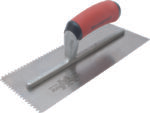 Marshalltown Gezahnte Kelle, V-6x4,5 mm, Durasoft Griff, Stahl, Maße: 279x114 mm – Bild 3