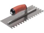 Marshalltown Gezahnte Kelle, Eckig 10x10x10 mm, Durasoft Griff, Stahl, Maße: 279x114 mm – Bild 3