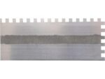 Marshalltown Gezahnte Kelle, Eckig 10x10x10 mm, Durasoft Griff, Stahl, Maße: 279x114 mm