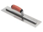 Marshalltown Zweiseitig gezahnte Kelle, Eckig 6x6x6 mm, Durasoft Griff, Stahl, Maße: 279x114 mm – Bild 4