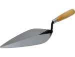 Marshalltown QLT  Maurerkelle, London Style mit Hartholzgriff, Stahl, Maße: 254x121 mm – Bild 4