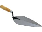 Marshalltown QLT  Maurerkelle, London Style mit Hartholzgriff, Stahl, Maße: 254x121 mm – Bild 3