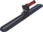 Marshalltown QLT Multi-Mount Bodenglätter "Fresno", abgerundete Enden, BF9-Kippgelenk, Blaustahl, Maße: 914x217 mm
