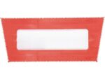 Marshalltown QLT Gezahnte Kelle, V-3x3 mm, Kunststoffgriff, Kunststoff, rot, Maße: 241x108 mm – Bild 2