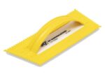 Marshalltown QLT Gezahnte Kelle, V-6x6 mm, Kunststoffgriff, Kunststoff, gelb, Maße: 241x108 mm – Bild 5