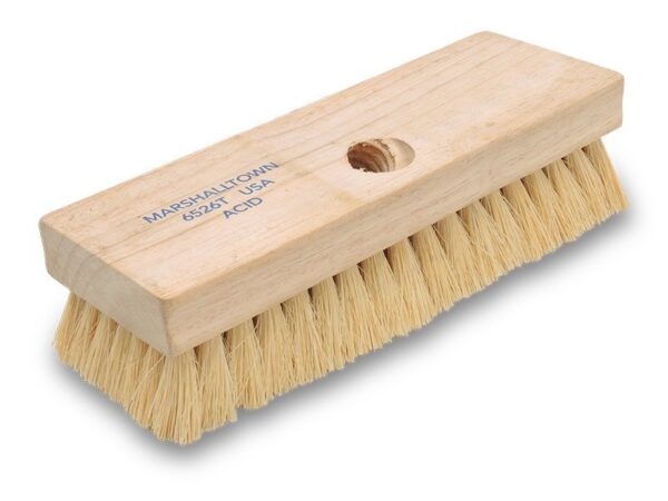 Marshalltown Maurer Bürste für Säuremittel, Tampicoborsten, Holzblock, Maße: 210x102 mm