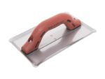 Marshalltown Edelstahl Beton-Glätter mit nach oben gewinkelten Seiten, Durasoft Griff, Maße: 130x285 mm