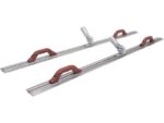 Marshalltown Bodenglätter "T-Form", abgerundete Enden, 2 Durasoft Griffe & Gewinde-Kippgelenk, Magnesium, Maße: 1524x79 mm