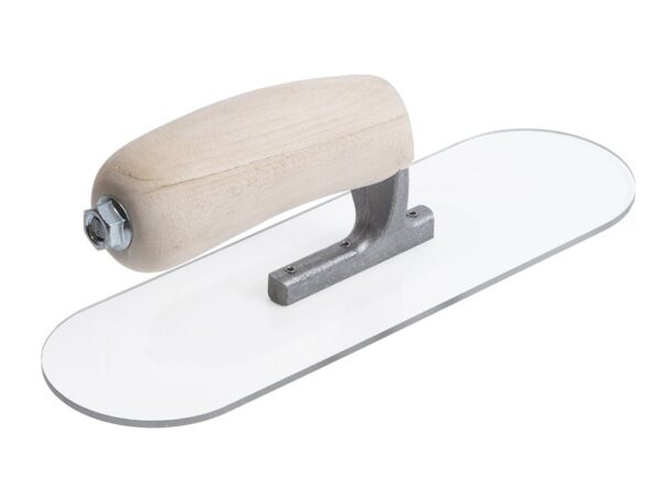 Marshalltown Poolkelle, 3 sichtbare Nieten, Holzgriff, Kunststoff, Maße: 254x76 mm